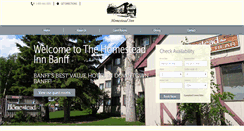 Desktop Screenshot of homesteadinnbanff.com